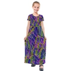 Ab 162 Kids  Short Sleeve Maxi Dress by ArtworkByPatrick