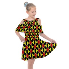 Rby 111 Kids  Shoulder Cutout Chiffon Dress by ArtworkByPatrick