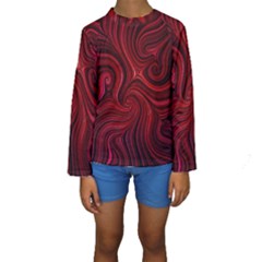 Electric Field Art Lviii Kids  Long Sleeve Swimwear by okhismakingart