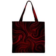 Electric Field Art Lviii Zipper Grocery Tote Bag by okhismakingart