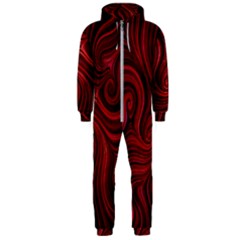 Electric Field Art Lviii Hooded Jumpsuit (men)  by okhismakingart