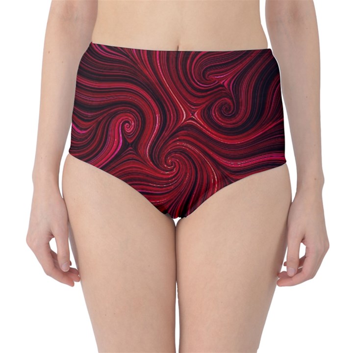 Electric Field Art LVIII Classic High-Waist Bikini Bottoms