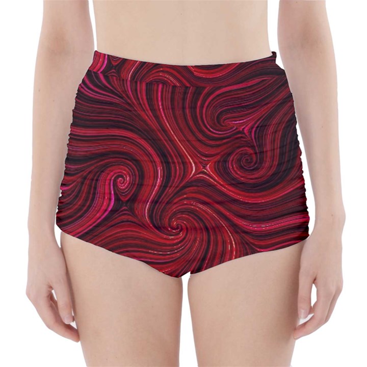 Electric Field Art LVIII High-Waisted Bikini Bottoms