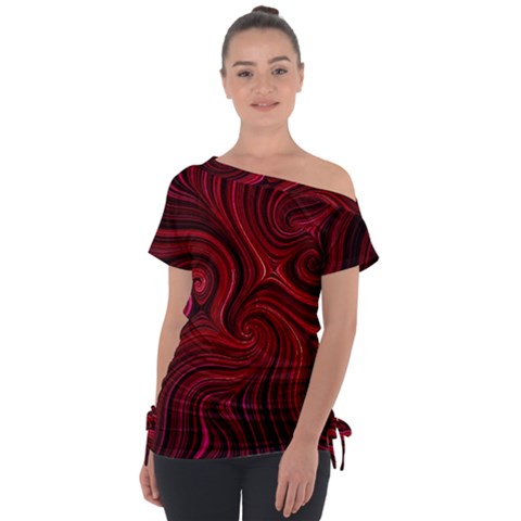 Electric Field Art Lviii Tie-up Tee by okhismakingart