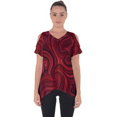 Electric Field Art Lviii Cut Out Side Drop Tee by okhismakingart