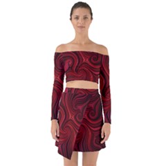 Electric Field Art Lviii Off Shoulder Top With Skirt Set by okhismakingart