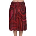 Electric Field Art LVIII Velvet Flared Midi Skirt View1