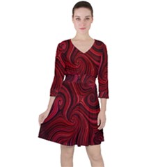 Electric Field Art Lviii Ruffle Dress by okhismakingart