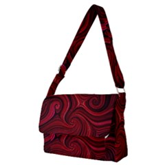 Electric Field Art Lviii Full Print Messenger Bag (m) by okhismakingart