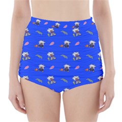 Print  High-waisted Bikini Bottoms