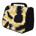 Ananas Chevrons Noir/Jaune Full Print Travel Pouch (Small) View1