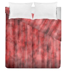 Abstrait Texture Rouge/noir Duvet Cover Double Side (queen Size) by kcreatif