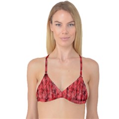 Abstrait Texture Rouge/noir Reversible Tri Bikini Top by kcreatif