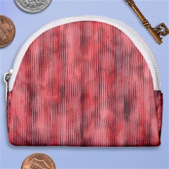 Abstrait Texture Rouge/noir Horseshoe Style Canvas Pouch by kcreatif