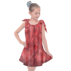 Abstrait Texture Rouge/noir Kids  Tie Up Tunic Dress by kcreatif