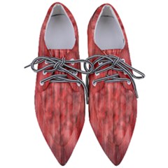 Abstrait Texture Rouge/noir Women s Pointed Oxford Shoes by kcreatif