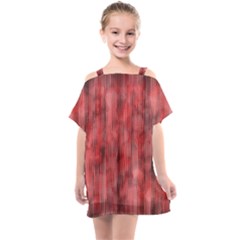 Abstrait Texture Rouge/noir Kids  One Piece Chiffon Dress by kcreatif