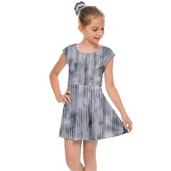 Abstrait Texture Gris/noir Kids  Cap Sleeve Dress by kcreatif