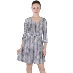 Abstrait Texture Gris/noir Ruffle Dress by kcreatif