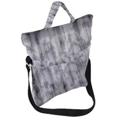 Abstrait Texture Gris/noir Fold Over Handle Tote Bag by kcreatif