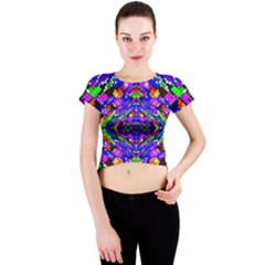 Ab 166 Crew Neck Crop Top by ArtworkByPatrick