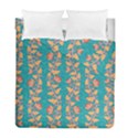 Teal Floral Paisley Stripes Duvet Cover Double Side (Full/ Double Size) View2