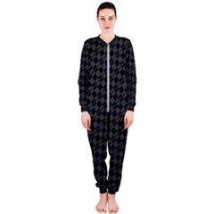 Damiers Abstrait Gris/noir Onepiece Jumpsuit (ladies)  by kcreatif