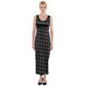 Damiers Abstrait Gris/Noir Fitted Maxi Dress View1