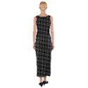 Damiers Abstrait Gris/Noir Fitted Maxi Dress View2