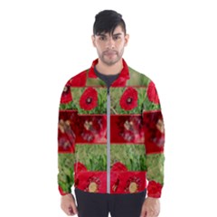 Photos Collage Coquelicots Men s Windbreaker by kcreatif