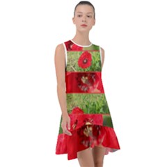 Photos Collage Coquelicots Frill Swing Dress