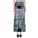 Collage Fleurs Violette Full Length Maxi Skirt View2