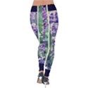 Collage Fleurs Violette Velvet Leggings View2