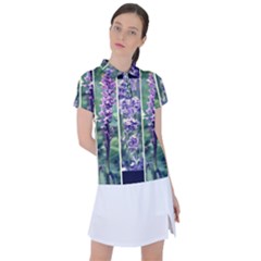 Collage Fleurs Violette Women s Polo Tee