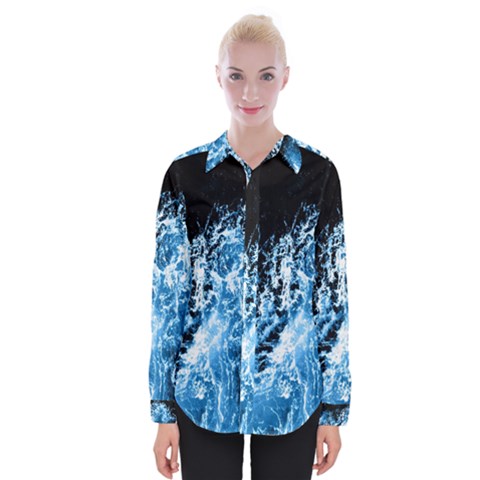 Photo Vagues  Womens Long Sleeve Shirt by kcreatif