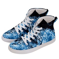 Photo Vagues  Men s Hi-top Skate Sneakers by kcreatif