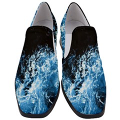 Photo Vagues  Women Slip On Heel Loafers by kcreatif