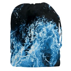 Photo Vagues  Drawstring Pouch (3xl) by kcreatif