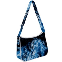 Photo Vagues  Zip Up Shoulder Bag by kcreatif