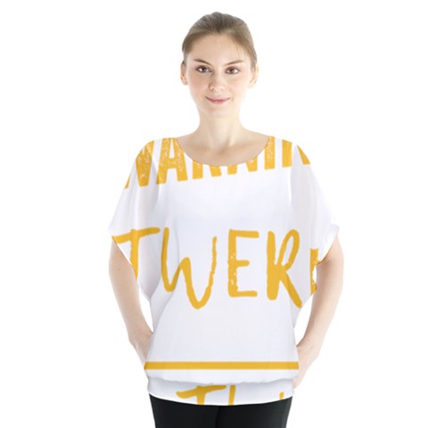 Twerking T-shirt Best Dancer Lovers & Twirken Twerken Gift | Booty Shake Dance Twerken Present | Twerkin Shirt Twerking Tee Batwing Chiffon Blouse by reckmeck