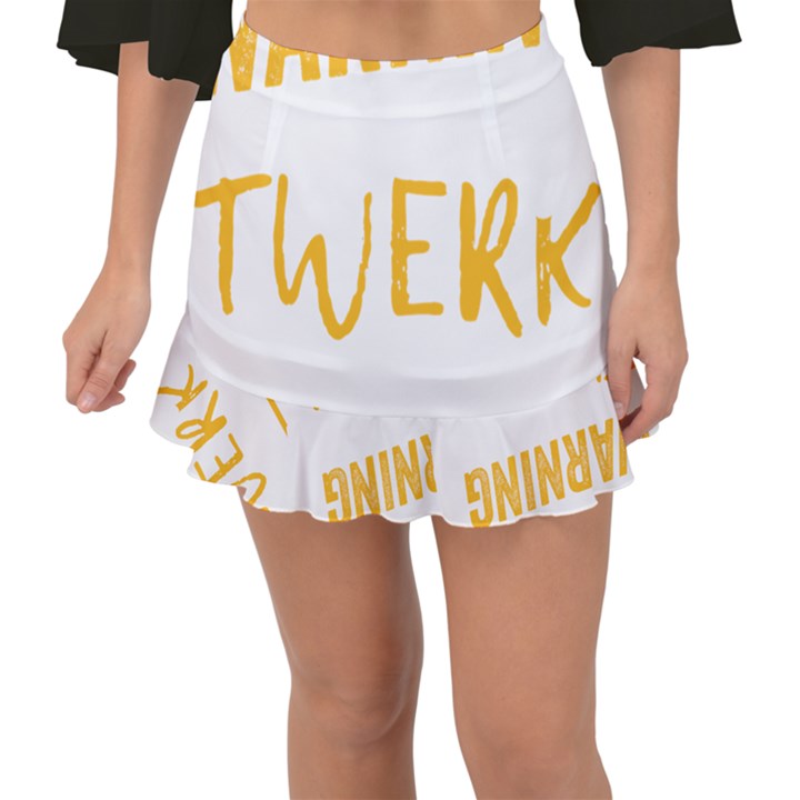 Twerking T-Shirt best dancer lovers & twirken twerken gift | Booty Shake Dance Twerken present | twerkin Shirt twerking tee Fishtail Mini Chiffon Skirt