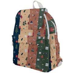 Flat Design Christmas Pattern Collection Top Flap Backpack by Vaneshart