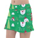 Cute Face Christmas Character Cute Santa Claus Reindeer Snowman Penguin Tennis Skorts View1