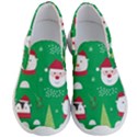 Cute Face Christmas Character Cute Santa Claus Reindeer Snowman Penguin Men s Lightweight Slip Ons View1