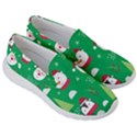 Cute Face Christmas Character Cute Santa Claus Reindeer Snowman Penguin Men s Lightweight Slip Ons View3