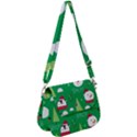 Cute Face Christmas Character Cute Santa Claus Reindeer Snowman Penguin Saddle Handbag View1