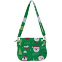 Cute Face Christmas Character Cute Santa Claus Reindeer Snowman Penguin Saddle Handbag View3