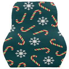 Christmas Seamless Pattern With Candies Snowflakes Car Seat Back Cushion  by Vaneshart