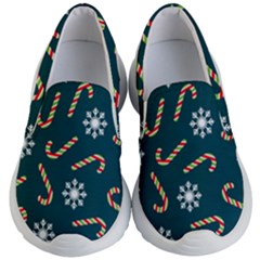 Christmas Seamless Pattern With Candies Snowflakes Kids Lightweight Slip Ons by Vaneshart