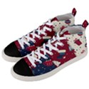 Flat Design Christmas Pattern Collection Art Men s Mid-Top Canvas Sneakers View2